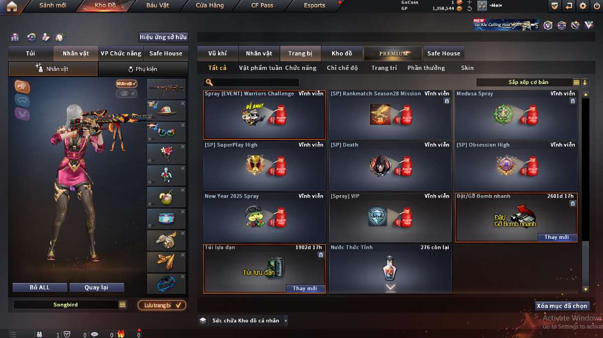shop acc cf uy tin gia re